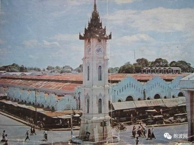 怀旧照片：​老瓦城人眼中的曼德勒瑟丘大市场、大钟楼