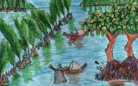东盟绿色环保绘画比赛，缅甸若开姑娘荣获冠军