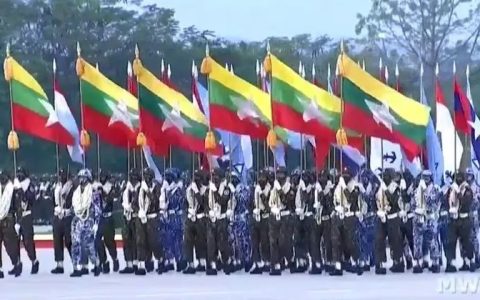 缅甸77周年建军节！