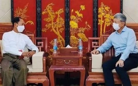 中国大使会见缅甸人民党党魁