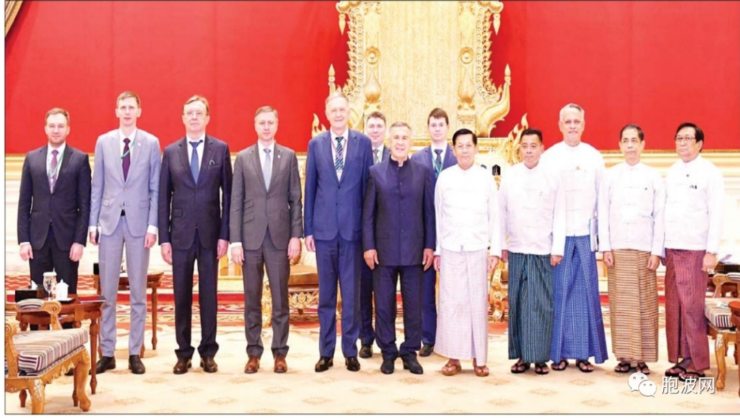 缅甸国管委主席会见塔鞑靼斯坦国家元首