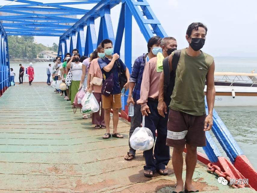 在泰国被捕的156名缅甸劳工获释回国