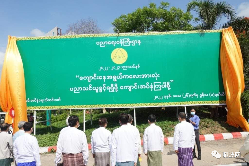 闲着无聊给猫洗澡：缅甸开学招生报名周竖巨幅招牌