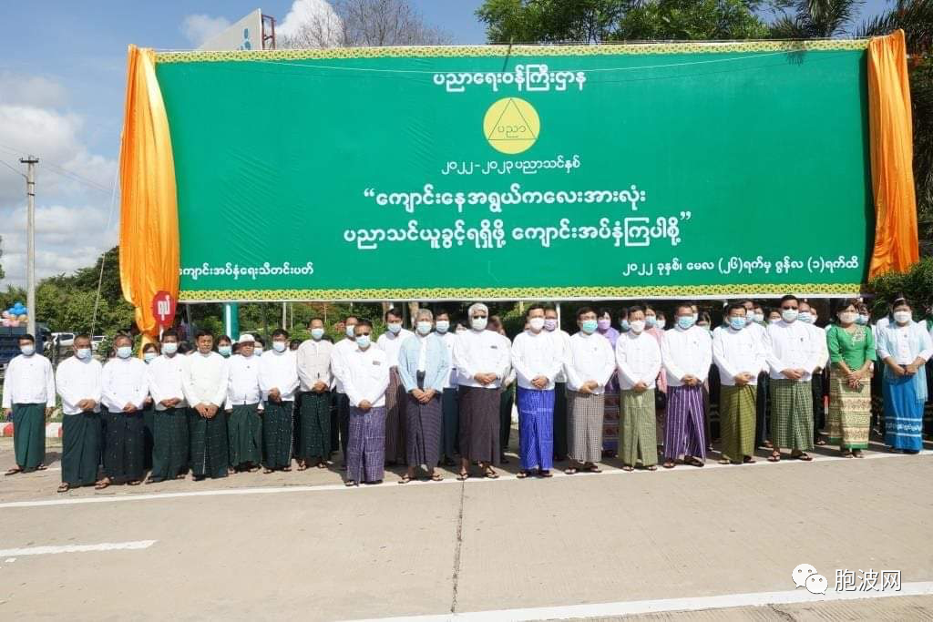 闲着无聊给猫洗澡：缅甸开学招生报名周竖巨幅招牌