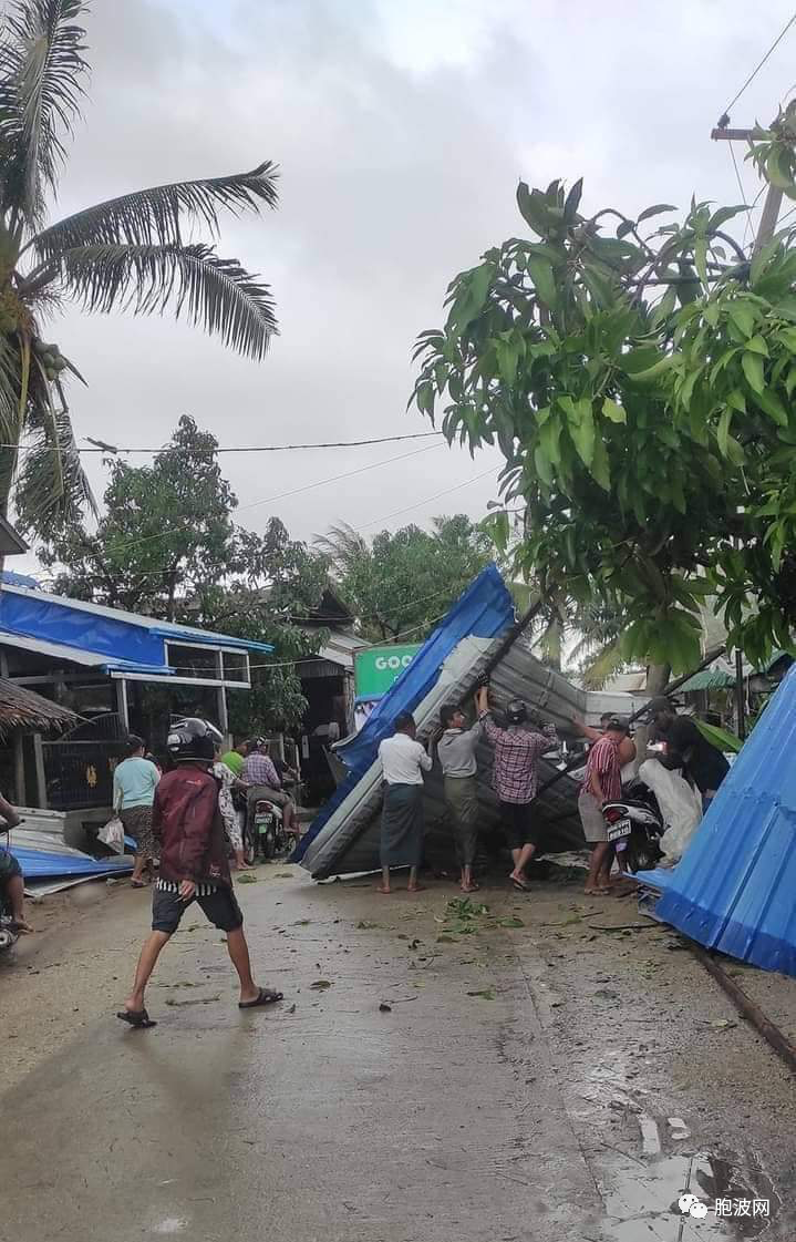 缅甸也有龙卷风！
