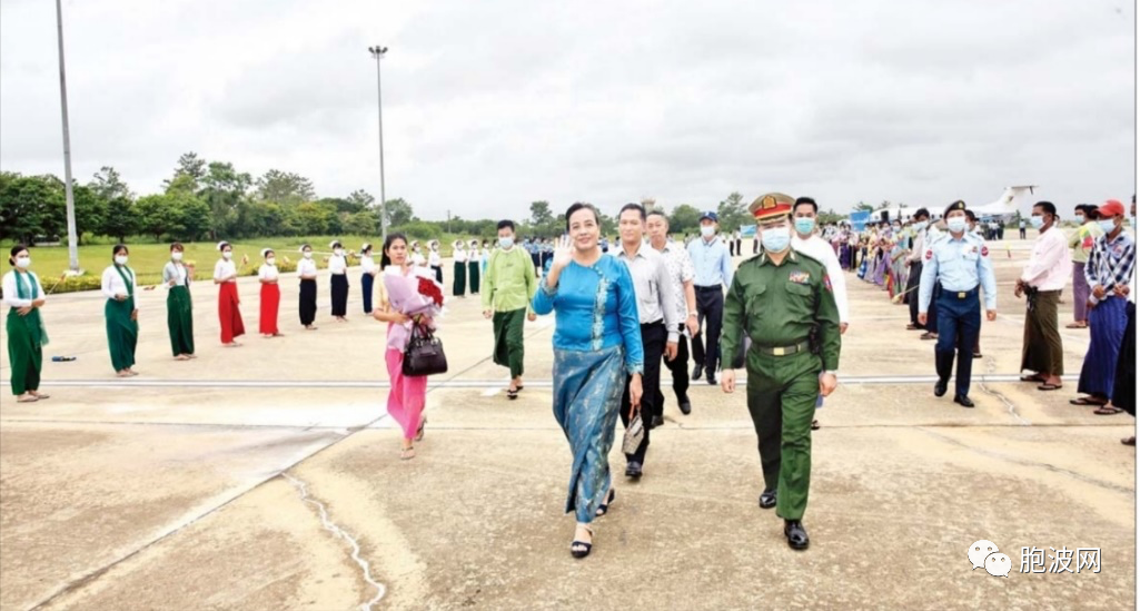 第六家民地武抵达内比都