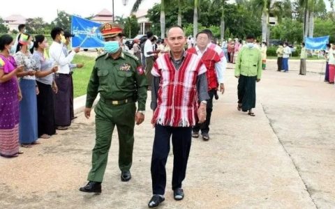 第八家民地武抵达内比都
