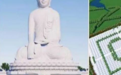 在内比都世界第一大坐佛像已完成40%