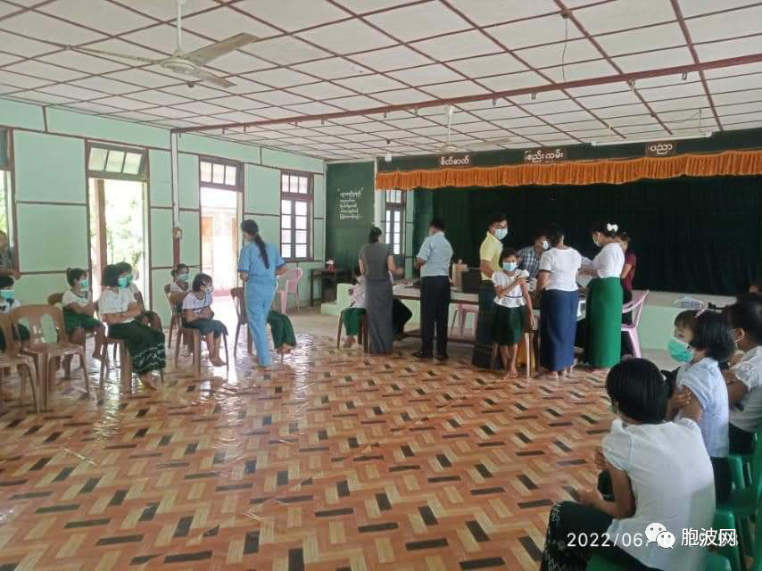 缅甸为5至12岁学童接种疫苗人数已达220万