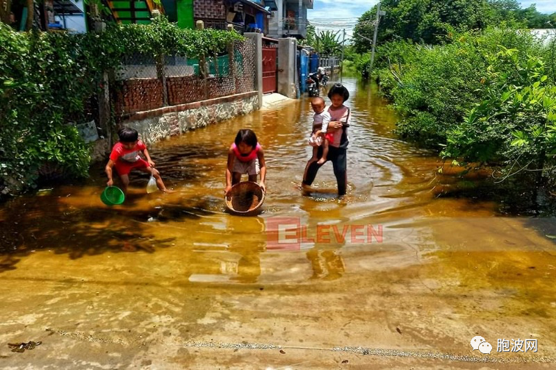 伊江达警戒水位，实皆市低洼区民众开始撤离