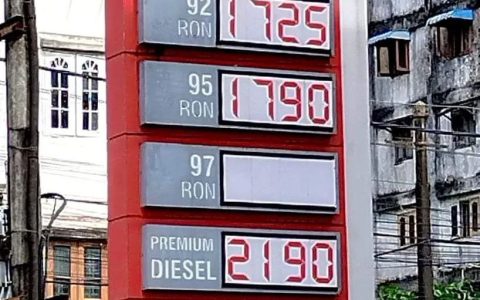 缅甸燃油价再度下降！每公升降至1800缅币以下！