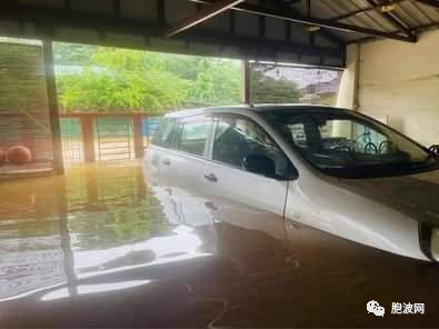 今早大雨曼德勒省彬乌伦多处被水淹！