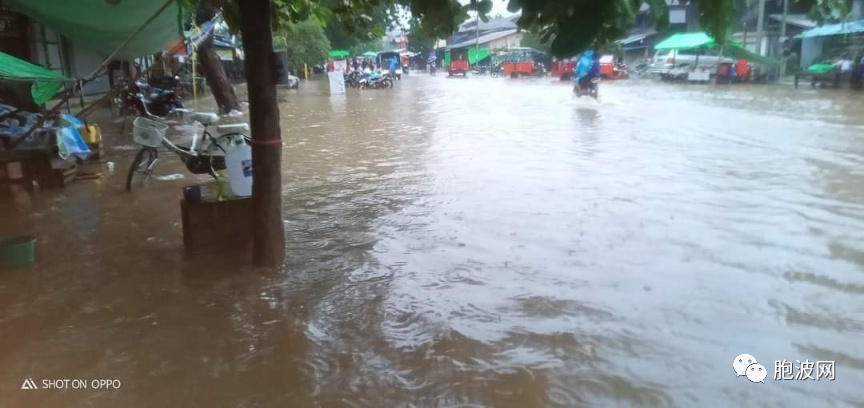 克钦邦瑞谷市降雨量创纪录