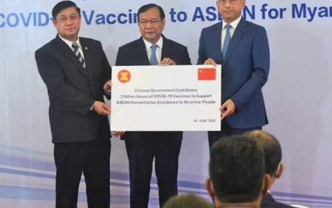中国捐赠的疫苗由东盟特使转交缅甸