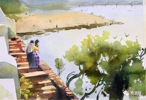 缅甸画展：​情侣之城