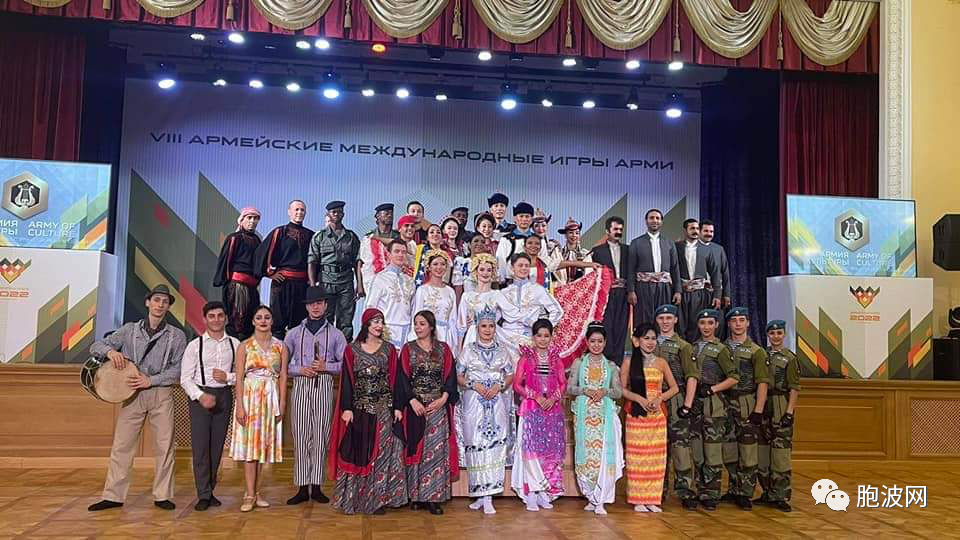 ​在俄罗斯举办的2022国际军事比赛中缅甸文艺代表获奖