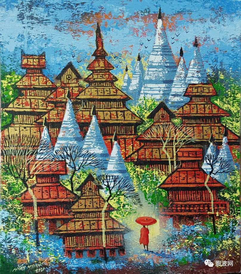 缅甸线上画展，画作可网购