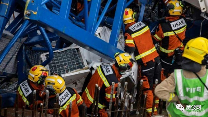 缅媒及时报道香港塔吊倾塌事故