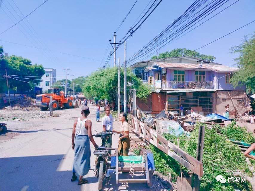 曼德勒欧波监狱旁非法占地房屋被清除