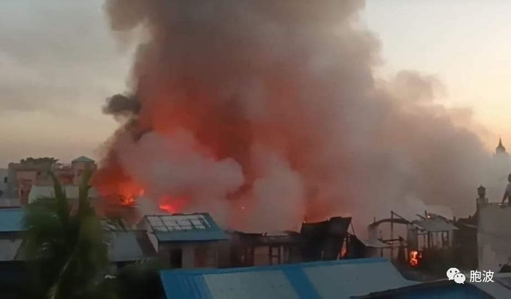 曼德勒南郊今遭大火！