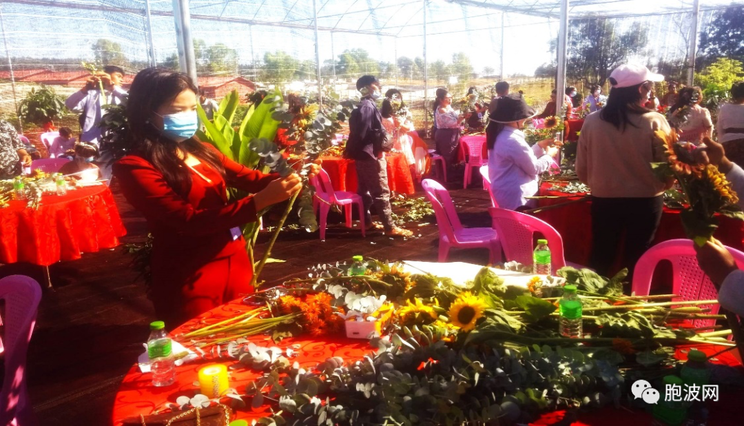 滇王花卉公司在彬乌伦举办“丝路花香——中缅花卉技术培训”