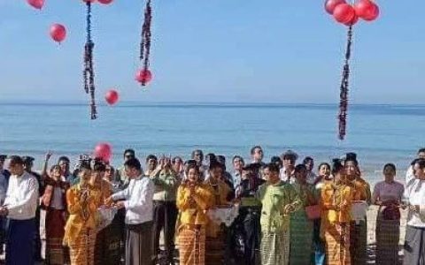 缅甸著名的额不里海滩举办2022年初冬旅游节