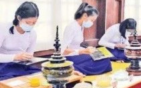 东南亚唯一的一所漆器职教学院（蒲甘）