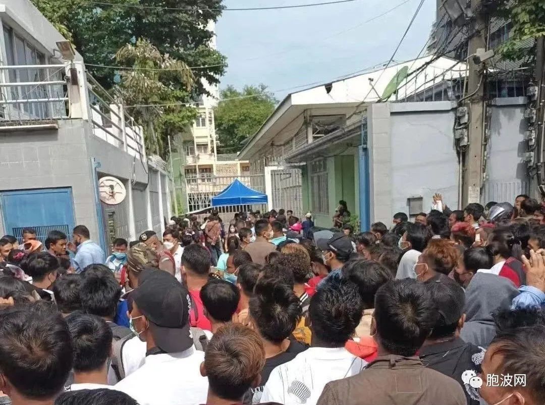 缅甸驻泰大使馆澄清排队混乱事件