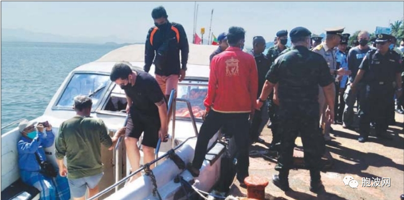 在缅甸领海内未经许可非法捕鱼的7名外国人被逮捕后驱逐出境