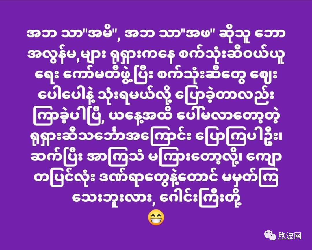 一针见血！斗胆对某大国说“不”的缅甸网民语录！