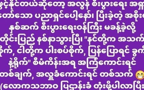 拥军人士KO OO PHYU PHYU的犀利语录四则