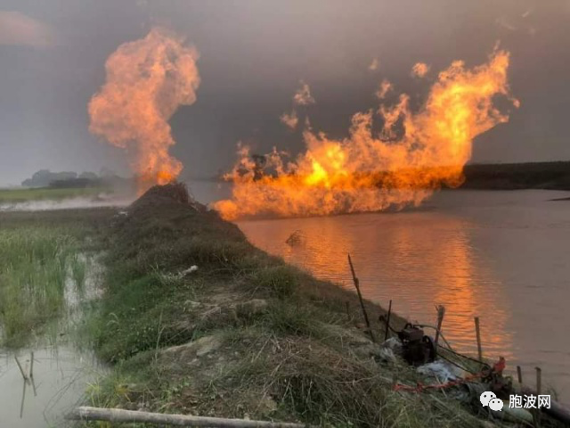 通往仰光的天然气管道又遭破坏并发生爆炸