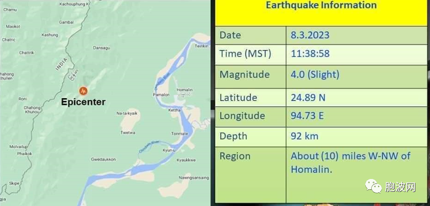 缅甸三月共地震五次，是余震还是大震前的预兆？