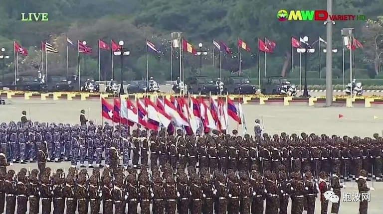 今天是缅甸78周年建军节纪念日！