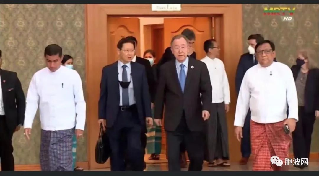 联合国前秘书长潘基文抵达缅甸内比都
