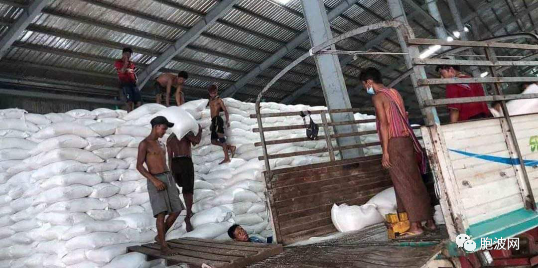 由于缅甸国内米价上涨，当局限制大米出口