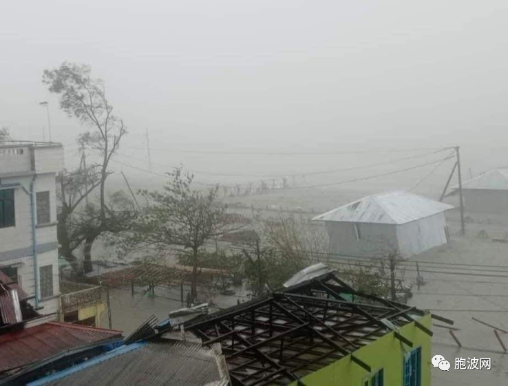 5.14超级台风登陆缅甸！若开邦实兑市首当其冲