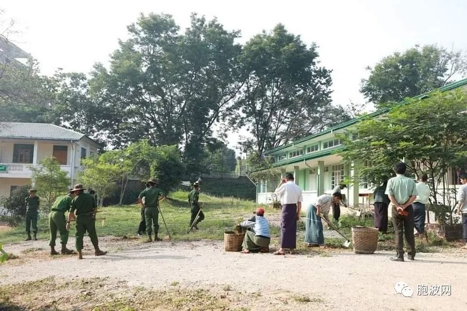 照片新闻：缅甸中小学校准备开学