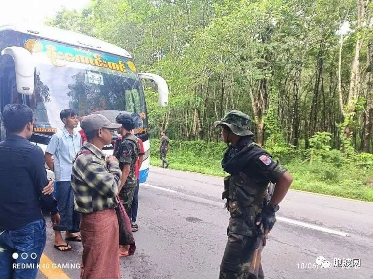 下缅甸也成为反方势力范围：民地武与反军方武装设关卡检查车辆