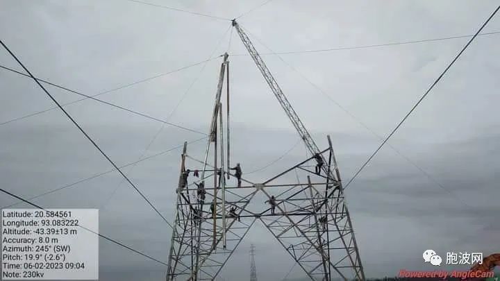 照片新闻：若开邦电力供应设备修复工作正在紧锣密鼓地进行