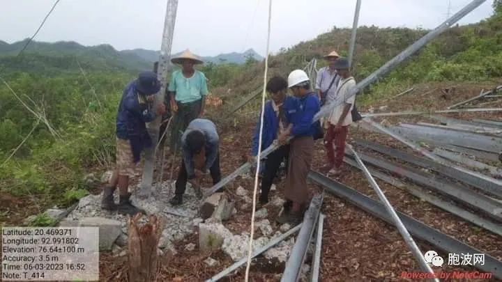 照片新闻：若开邦电力供应设备修复工作正在紧锣密鼓地进行