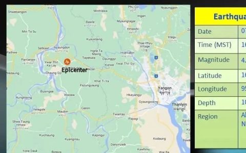 天灾频繁：伊洛瓦底省发生地震