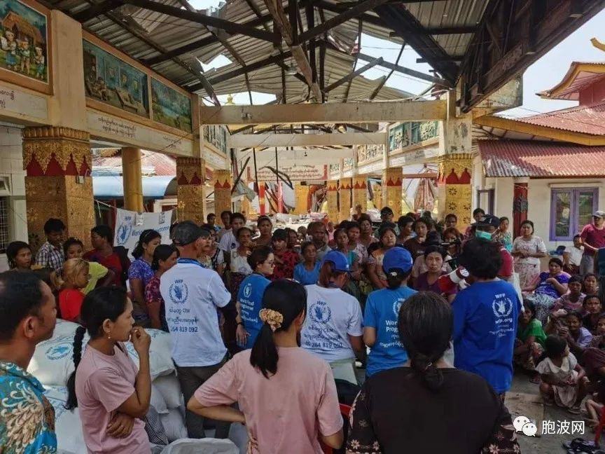 WFP世界粮食计划署为缅甸23万灾区难民提供的粮食支援已到位