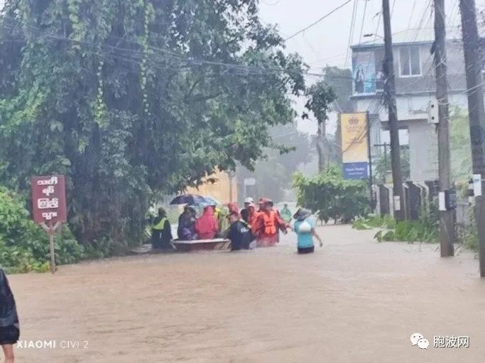 雨季到来，下缅甸孟邦遭水灾！