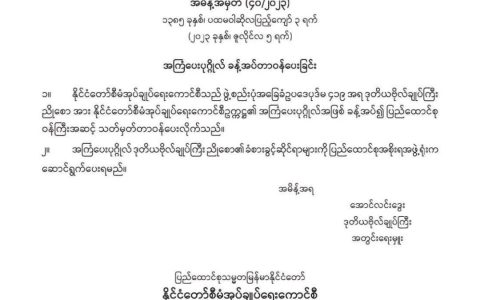 缅甸国管委命令重组外汇管理委员会