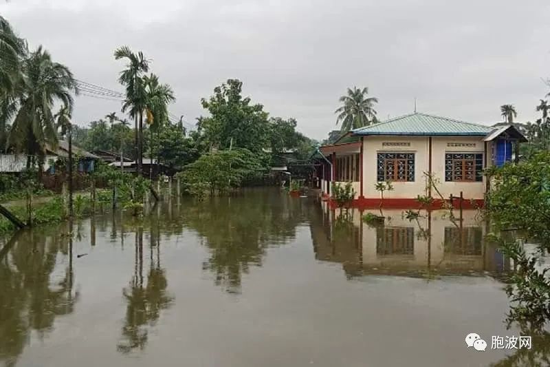因遭水灾，缅泰边境重镇41所学校暂时停课