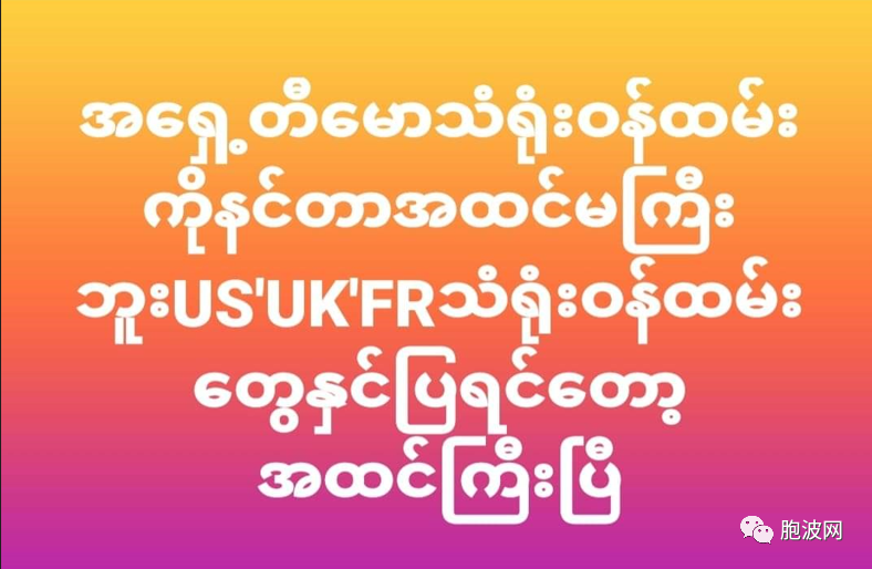 亲军人士的经典语录：缅甸敢于驱逐美英法使节才算有种