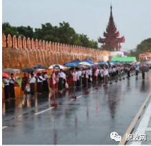 瓦康月盈日曼德勒僧侣布施风雨无阻 福庆孔子课堂举办第三届知识竞赛