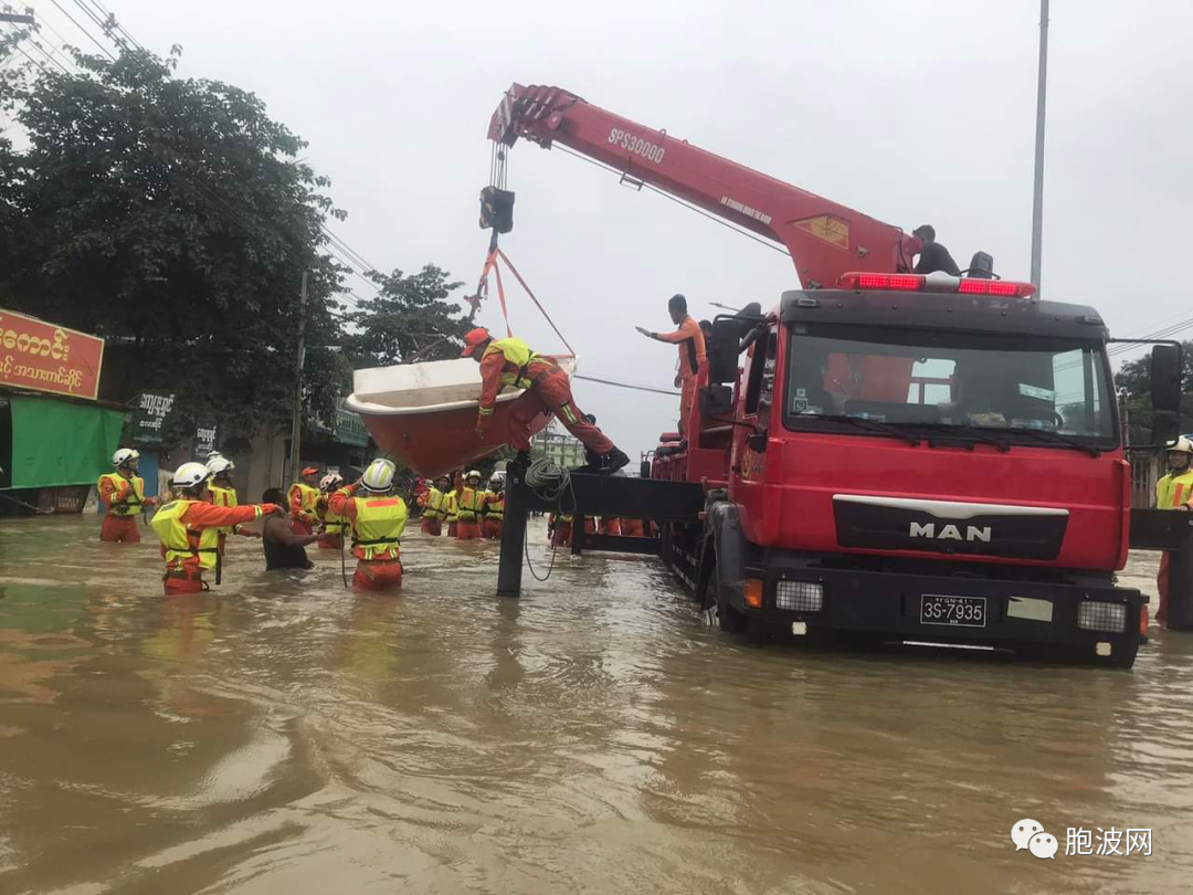 下缅甸勃固遭遇60年的一遇水灾，亟待救援！