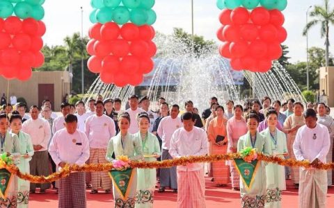 第24届缅甸传统歌舞文乐大赛开幕式
